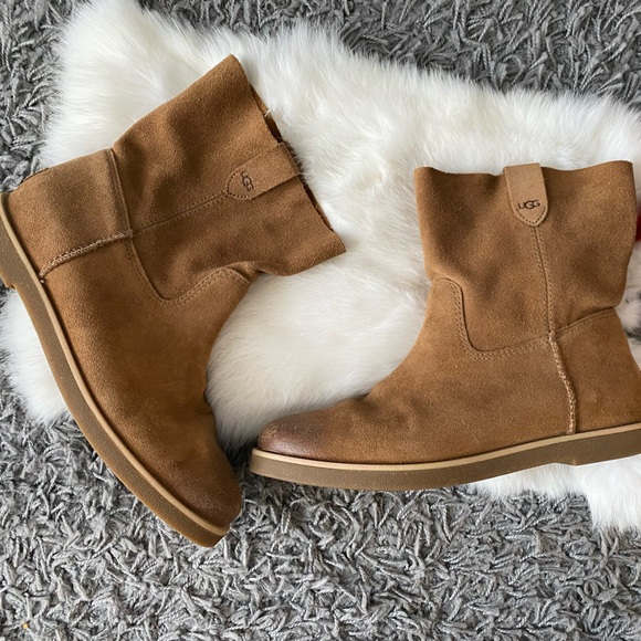 UGG Josefene Short Suede Leather
 Ankle Boots - Picture 2 of 6